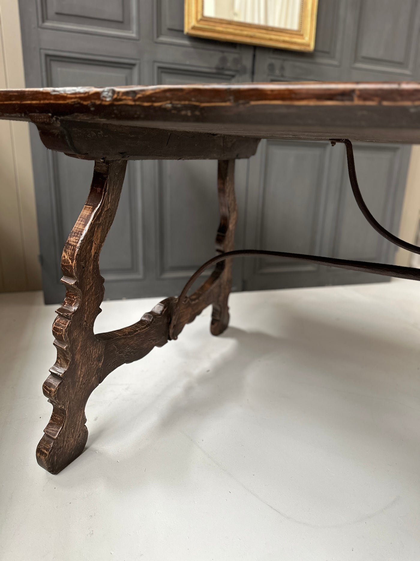Antique Spanish Oak Dining Table