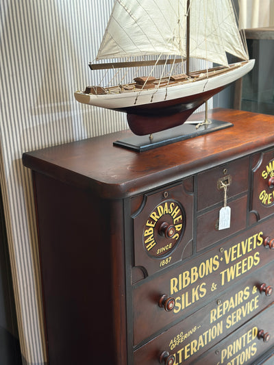 Australian Colonial Drawers with Haberdashery Signage