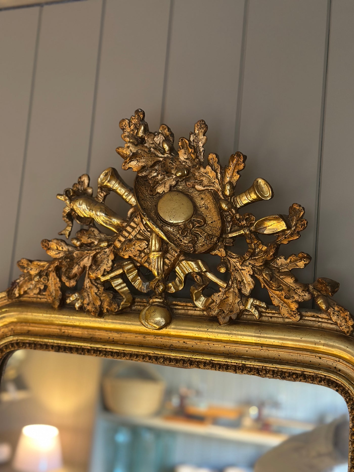 C19th Louis Philippe Gilt Mirror