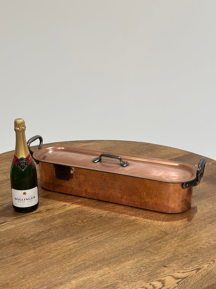 French Copper Fish Kettle