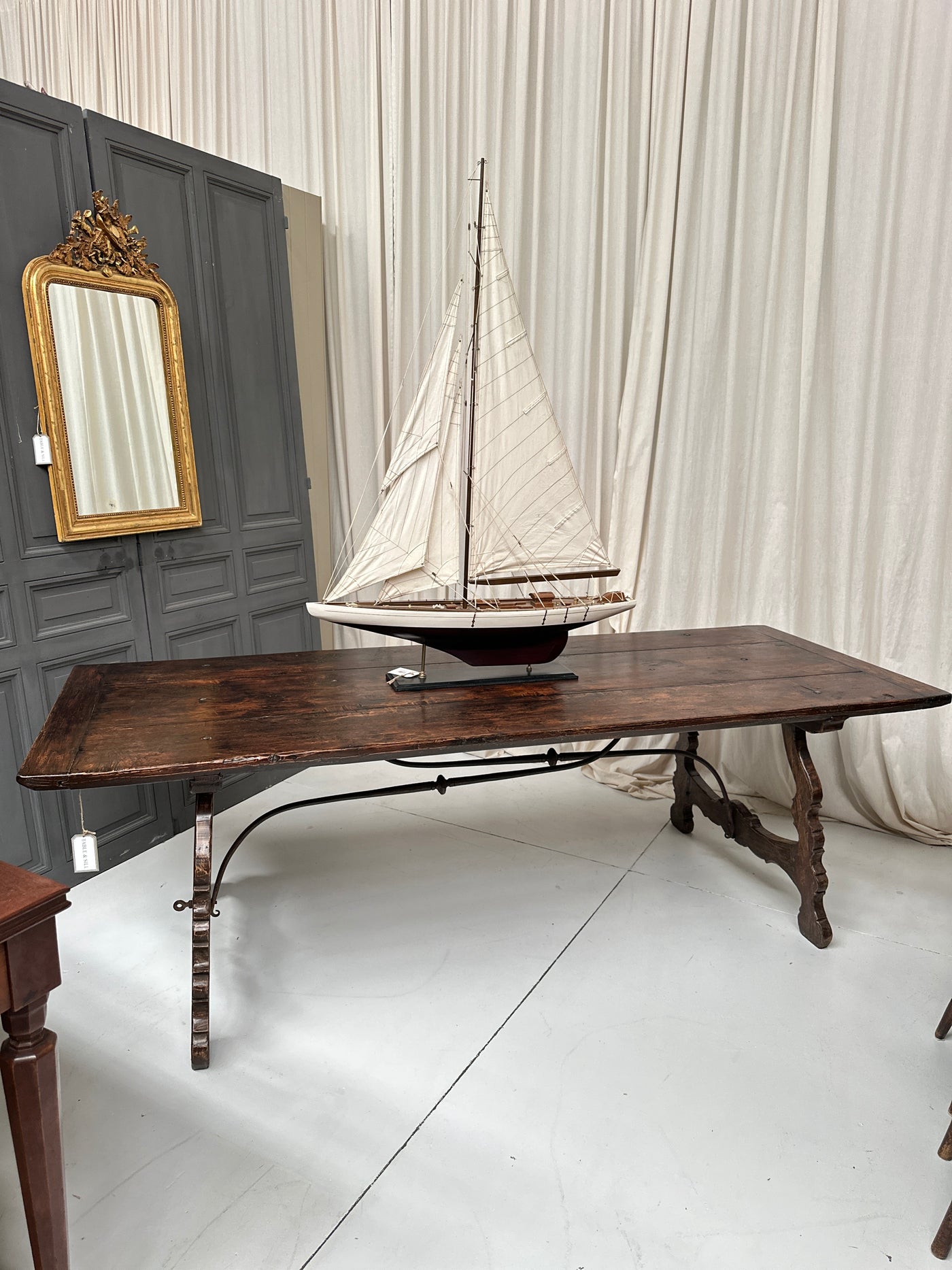 Antique Spanish Oak Dining Table