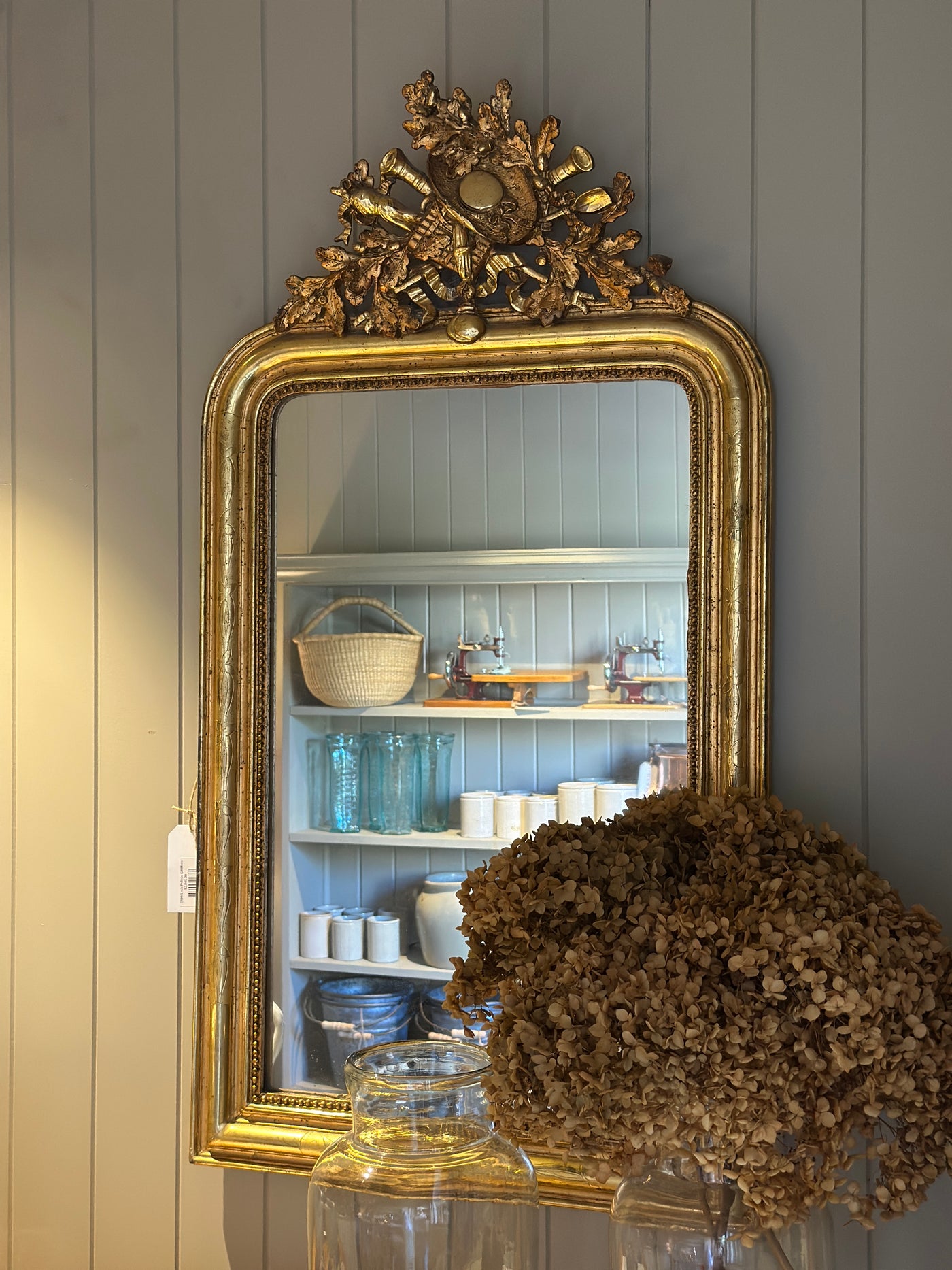 C19th Louis Philippe Gilt Mirror