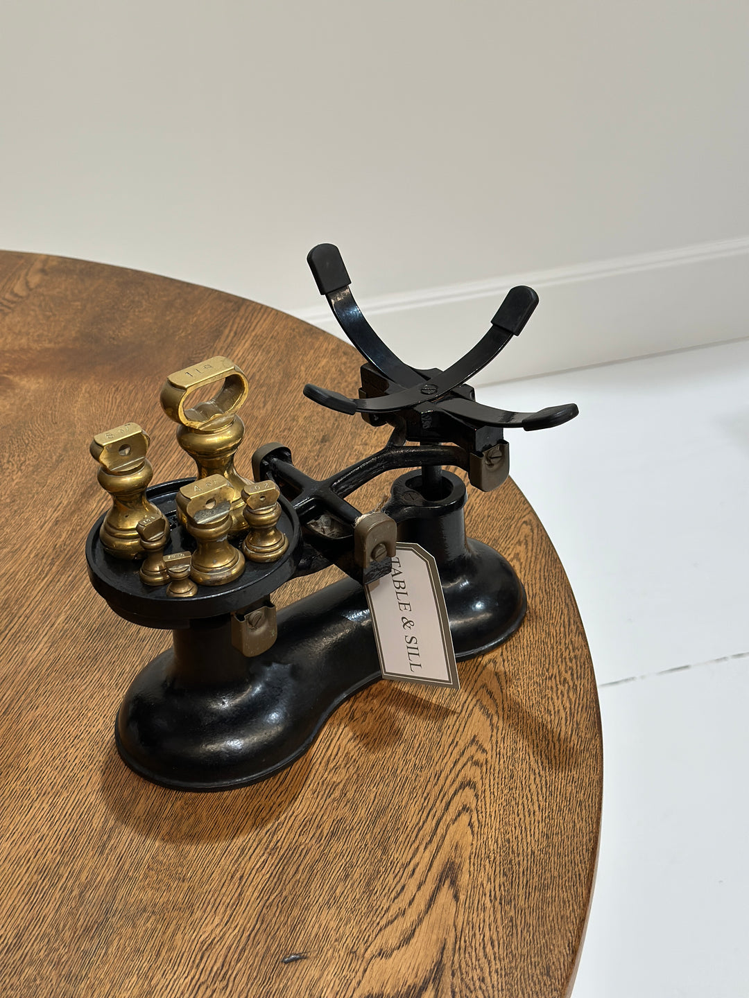 Antique English Scales With Weights