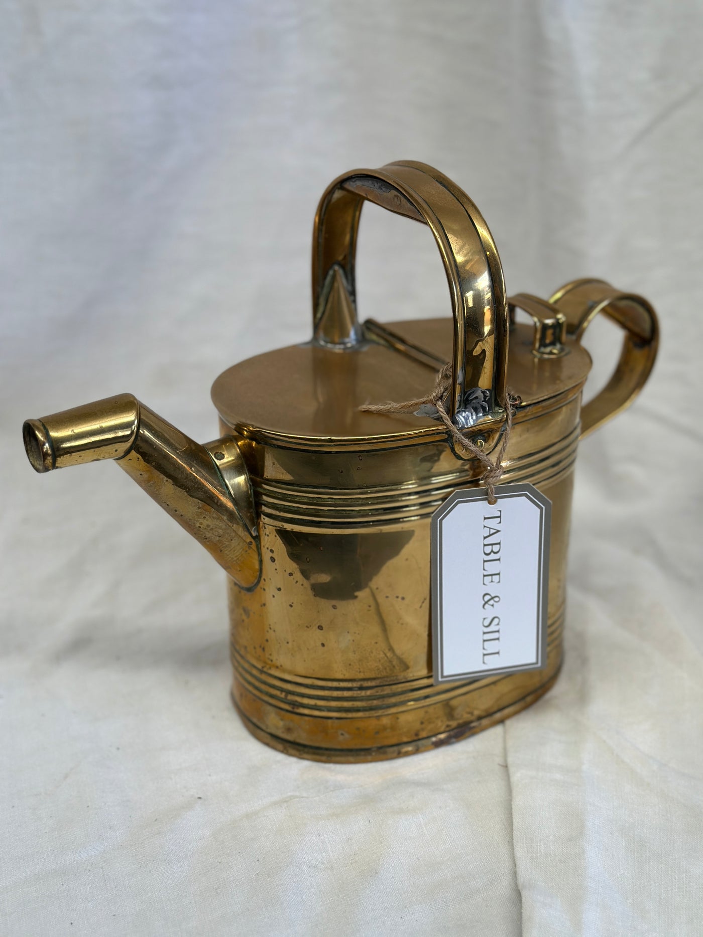 C19th Brass Watering Can