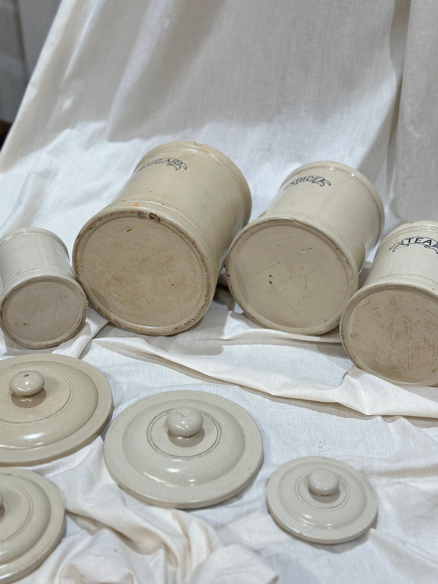 Antique Fowler Stoneware Set