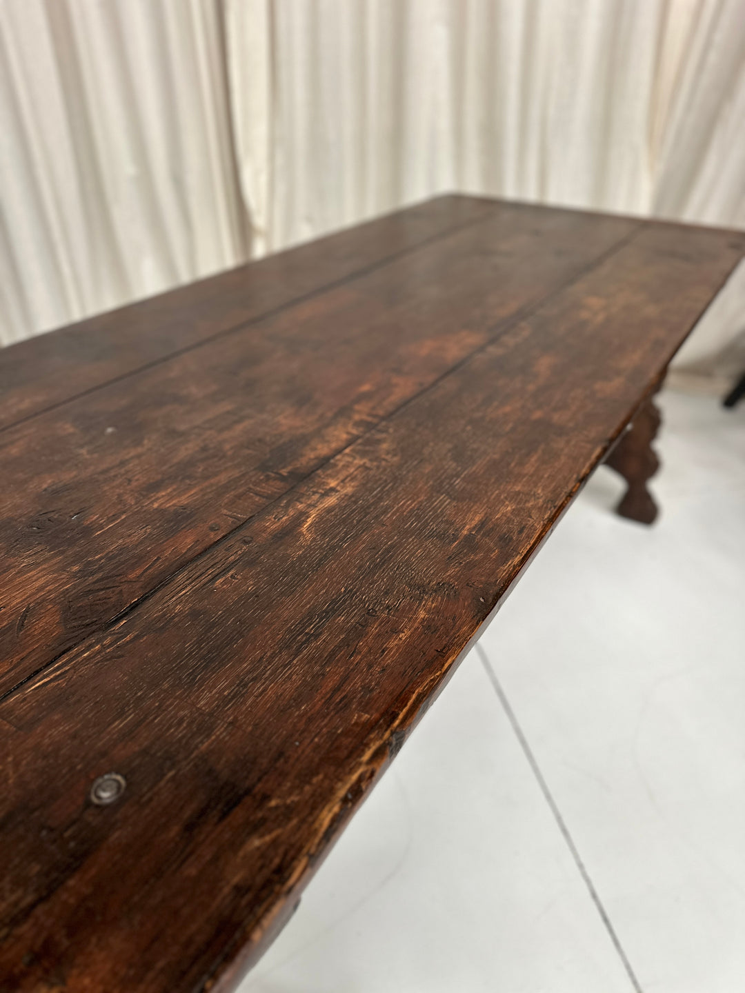 Antique Spanish Oak Dining Table