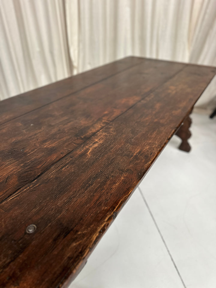 Antique Spanish Oak Dining Table