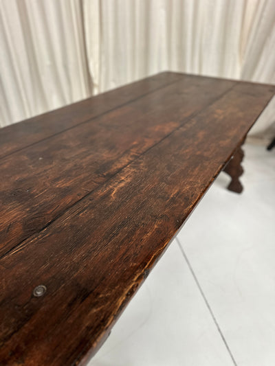Antique Spanish Oak Dining Table