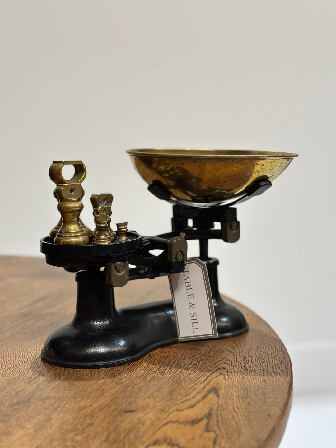 Antique English Scales With Weights