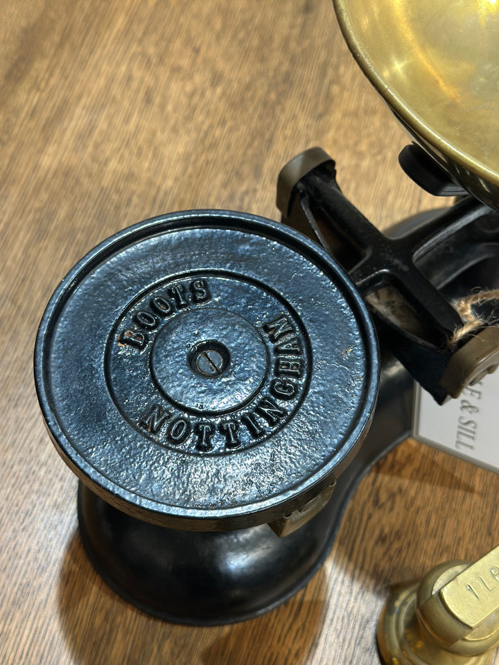 Antique English Scales With Weights