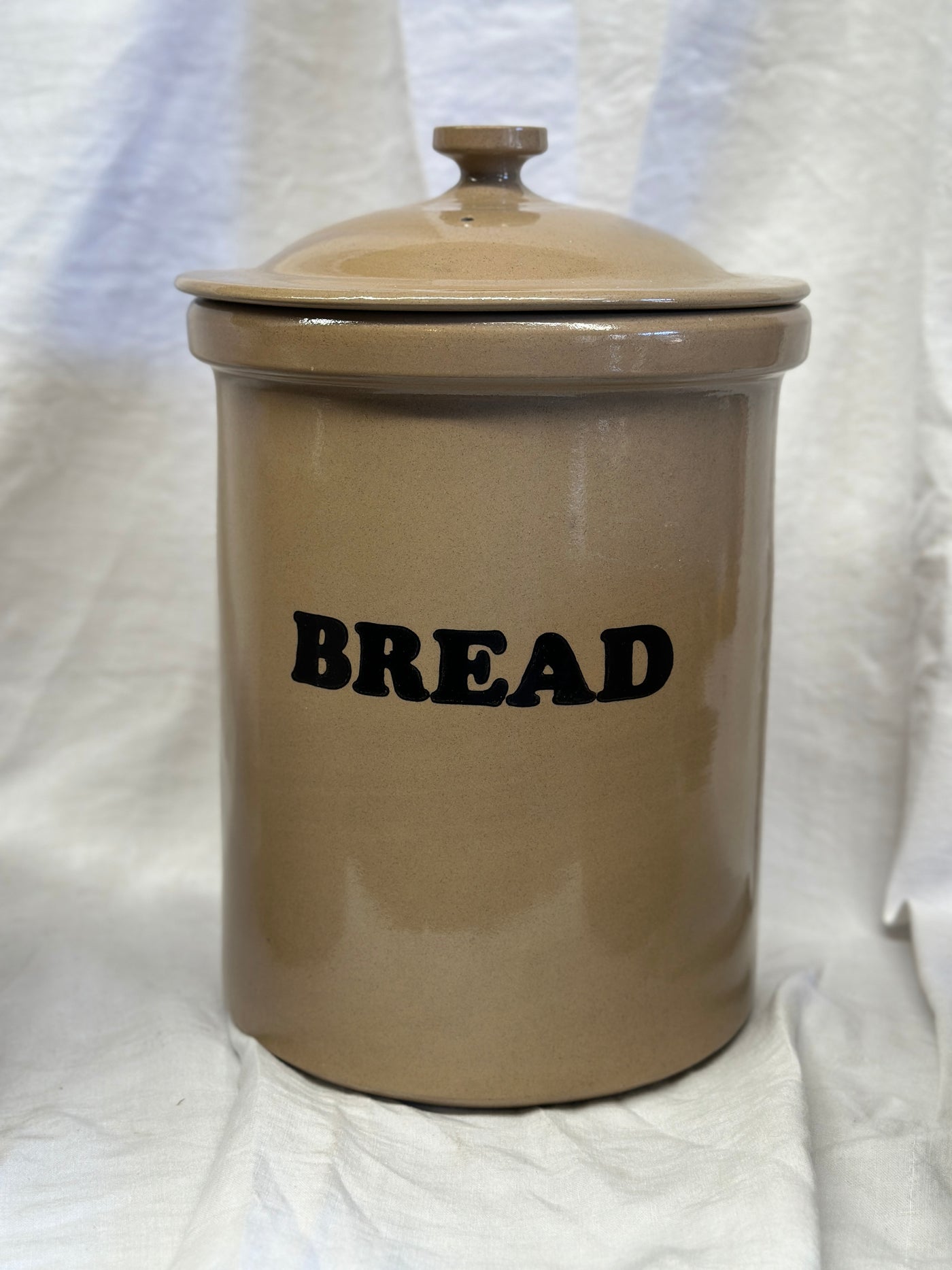 Vintage Ceramic Bread Crock L