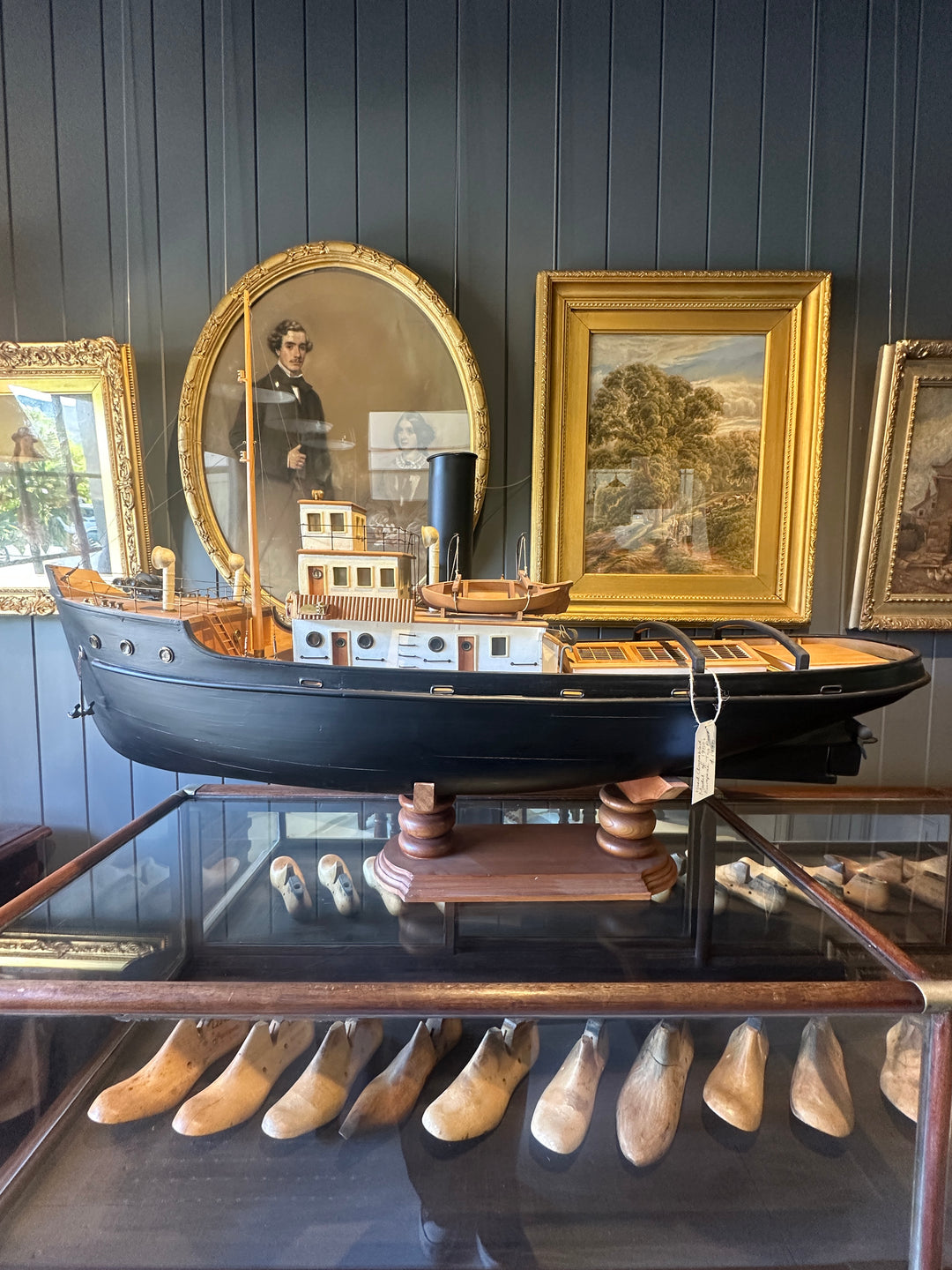 Large Model of 1950s Italian Vessel