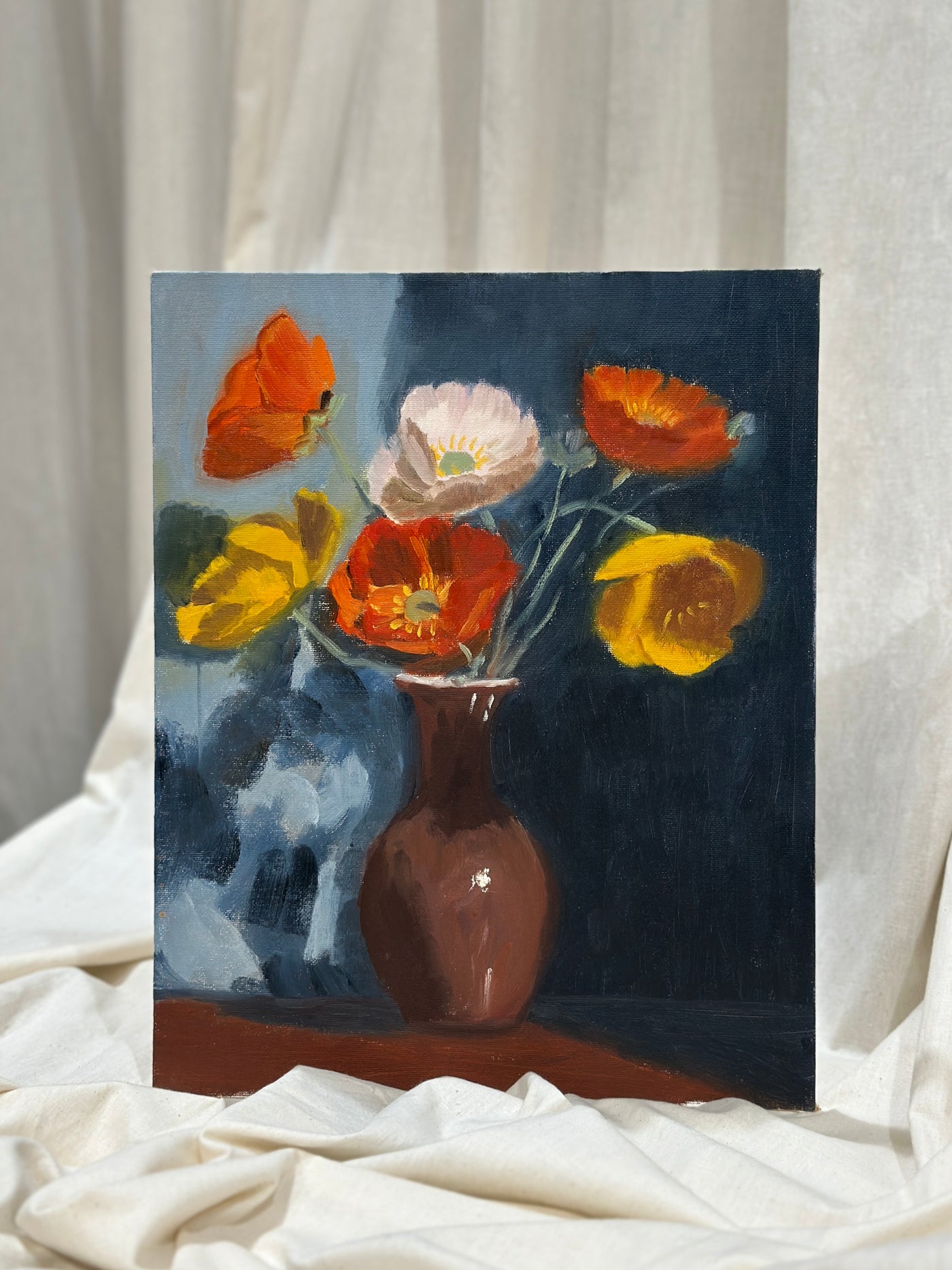 Vintage Still Life Oil Painting