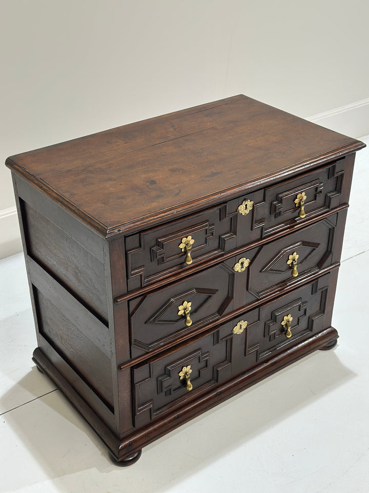 17th English Jacobean Chest Of Drawers