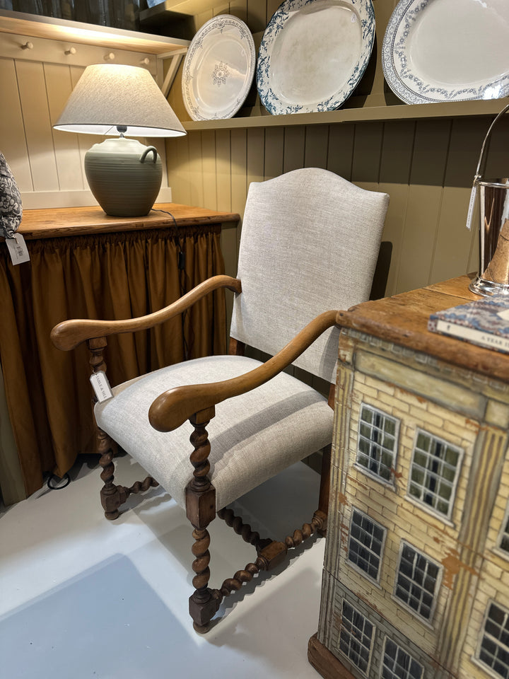 Pair of French Oak Louis XIII Armchairs