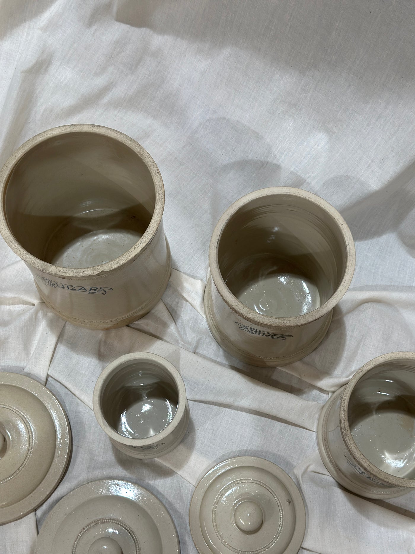 Antique Fowler Stoneware Set