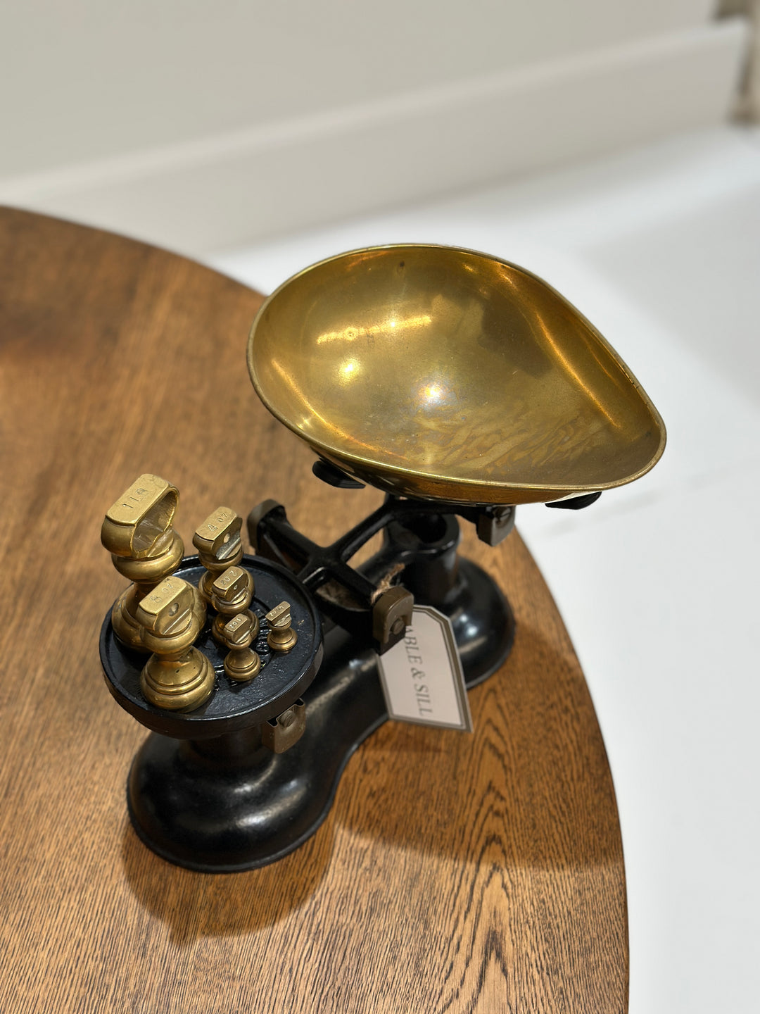 Antique English Scales With Weights