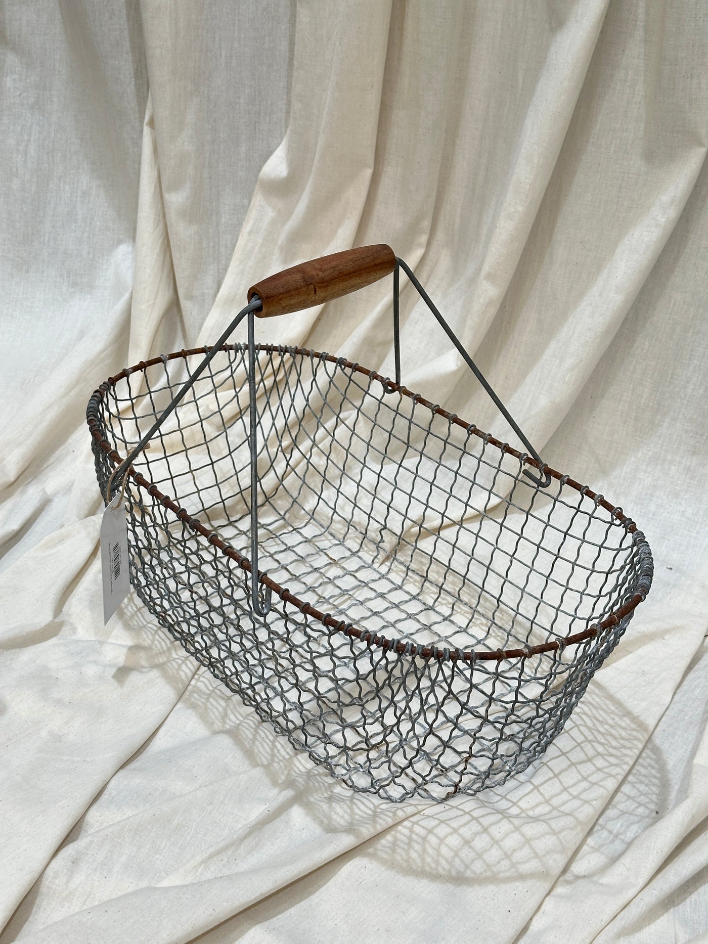 Vintage European Wire Basket