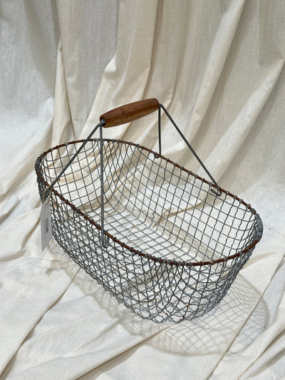 Vintage European Wire Basket