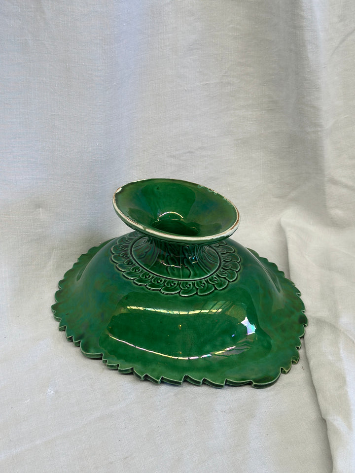 Majolica Pedestal Bowl