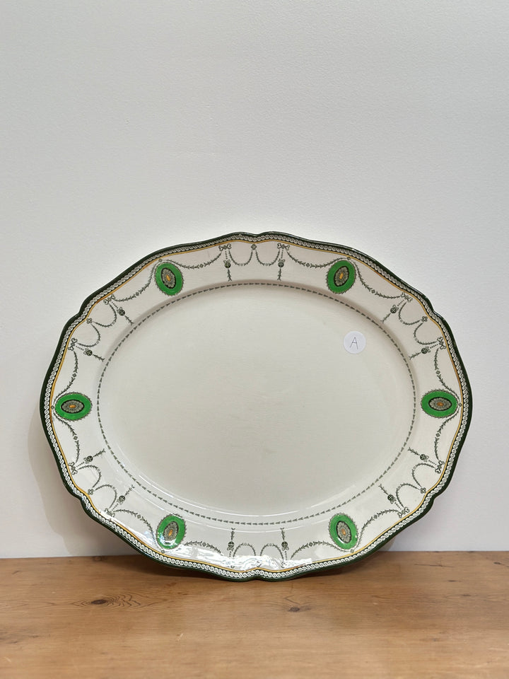 Large Antique English Ironstone Platter