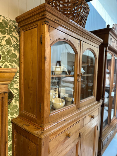 19th Century English Pine Hutch