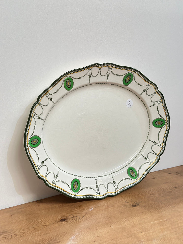 Large Antique English Ironstone Platter