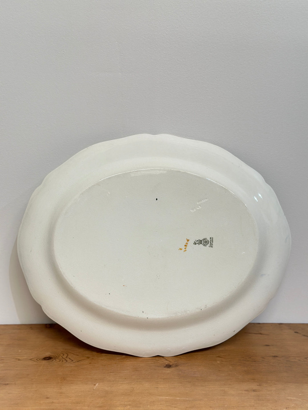 Large Antique English Ironstone Platter