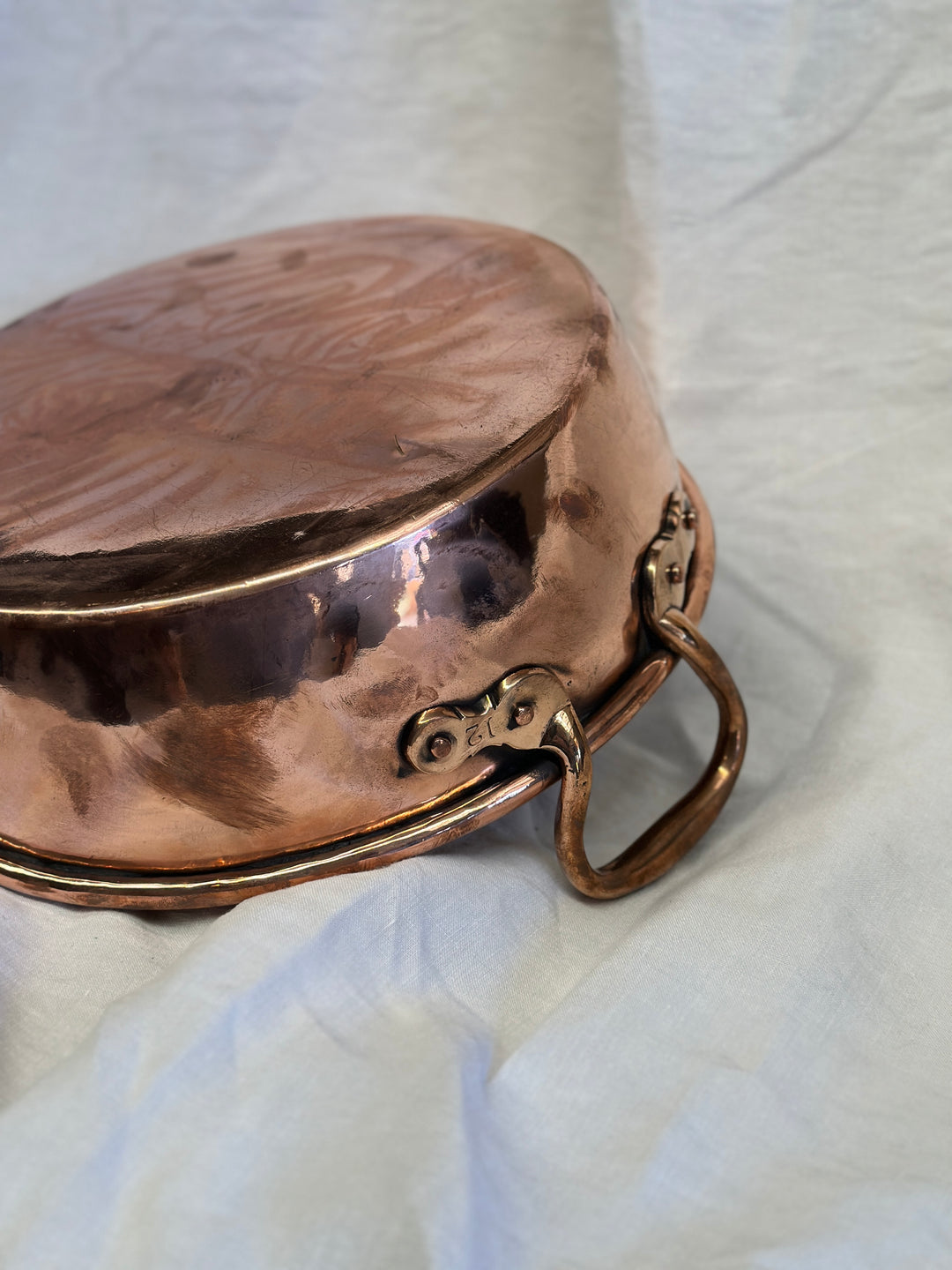 Antique French Copper Jam Pan (A)