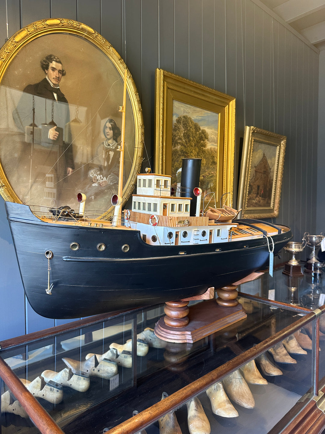 Large Model of 1950s Italian Vessel