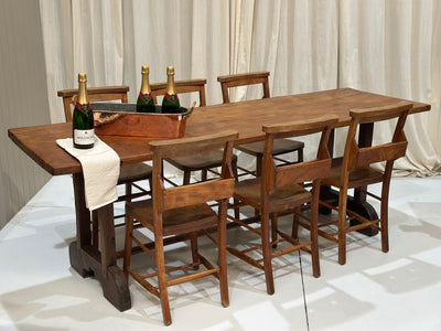 Antique European Single Slab Dining Table