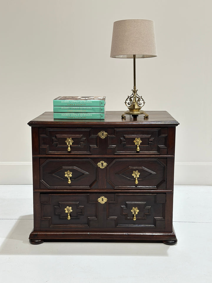 17th English Jacobean Chest Of Drawers