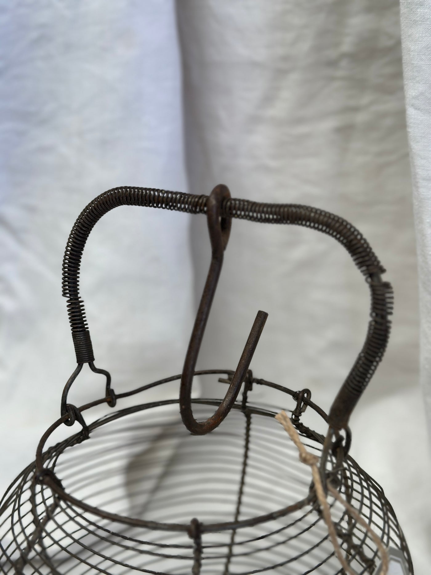 Vintage French Egg Basket