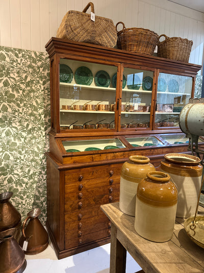 Victorian Pine Display Cabinet