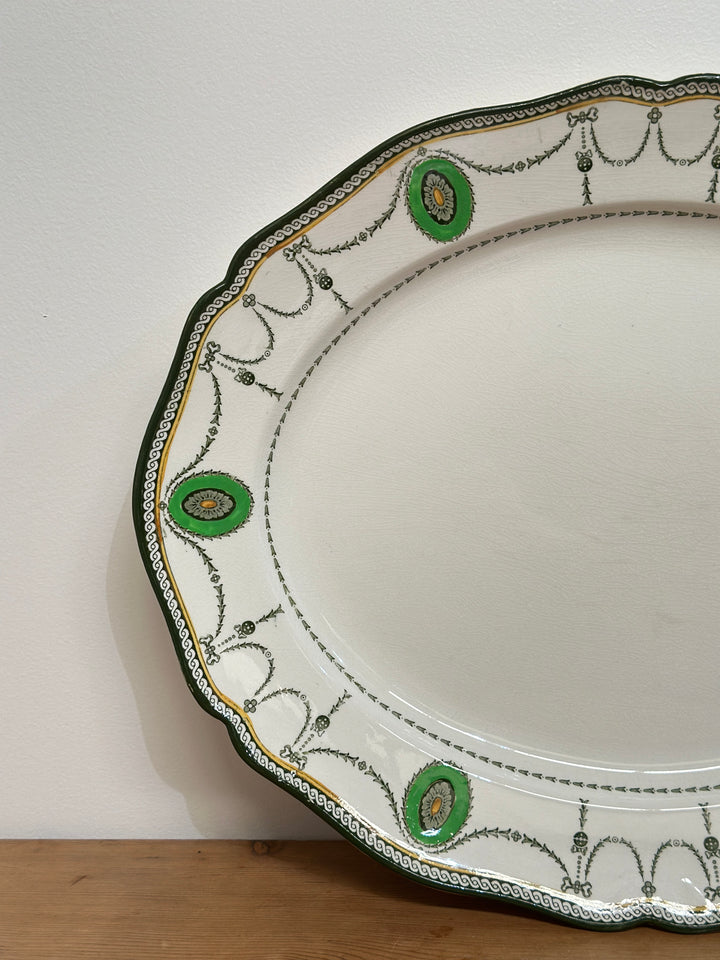 Large Antique English Ironstone Platter