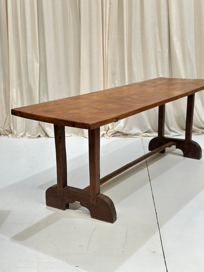 Antique European Single Slab Dining Table