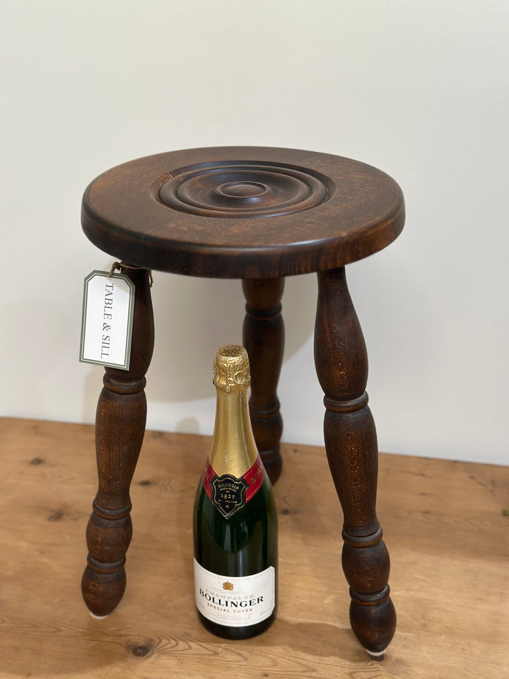 Vintage French Tripod Stool