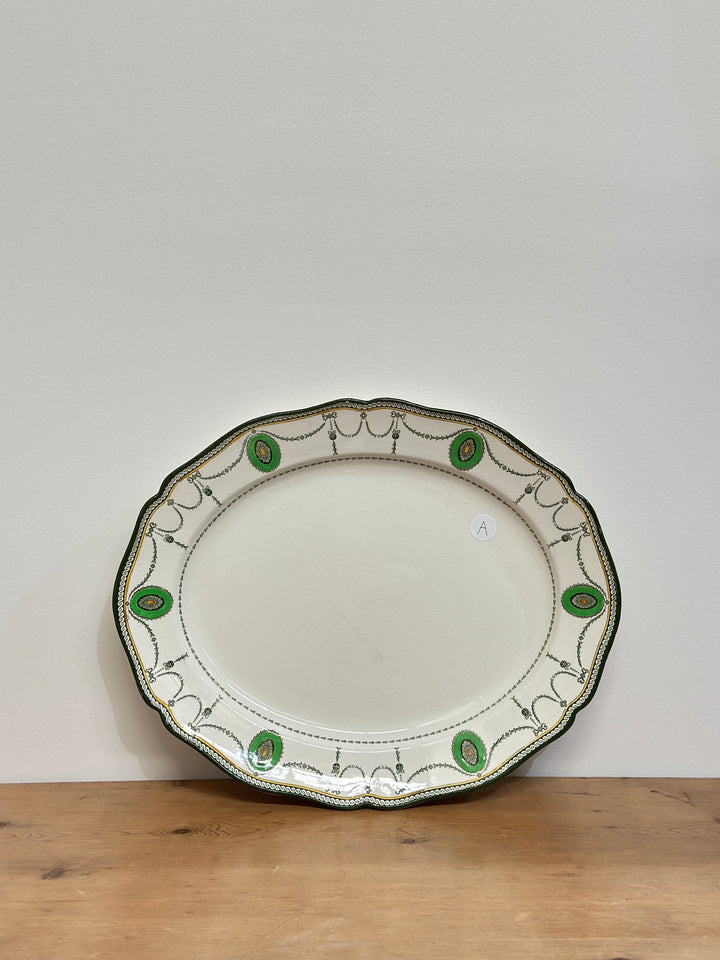 Large Antique English Ironstone Platter