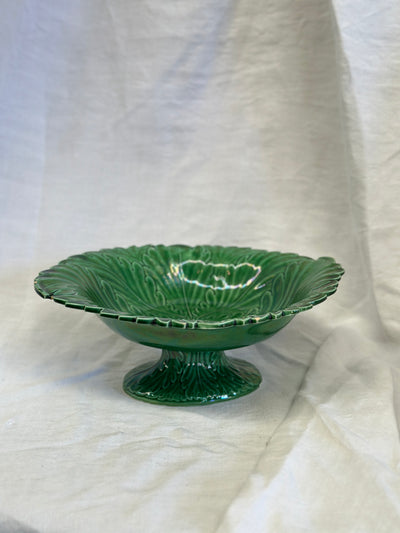 Majolica Pedestal Bowl