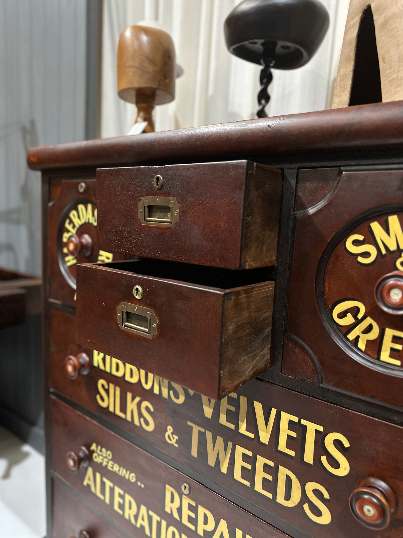 Australian Colonial Drawers with Haberdashery Signage