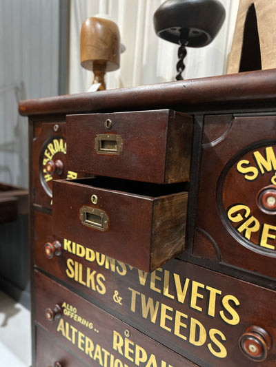 Australian Colonial Drawers with Haberdashery Signage