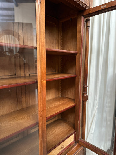 C1890 French Walnut Bibliotheque