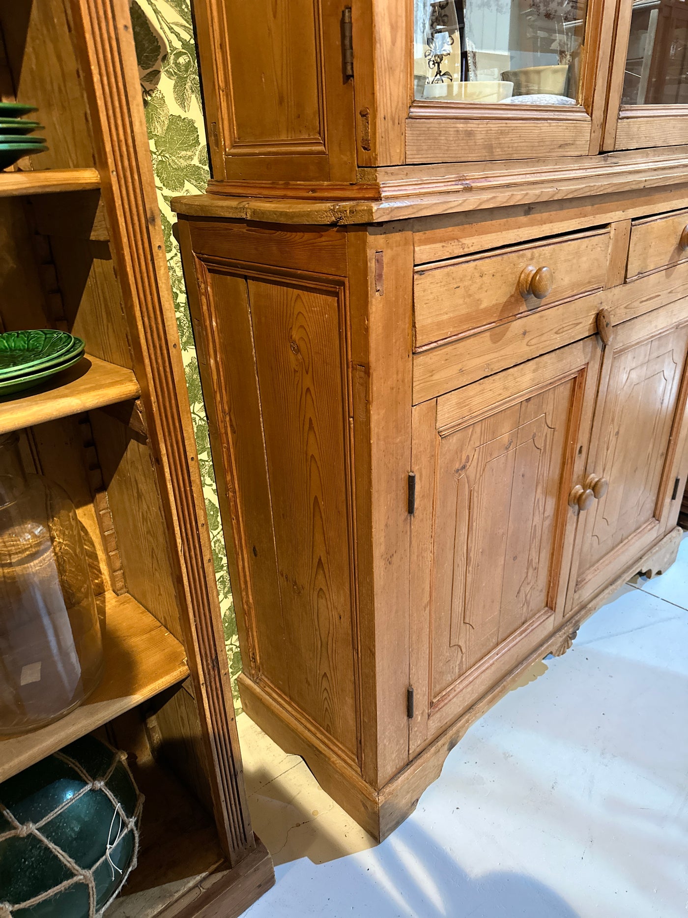 19th Century English Pine Hutch