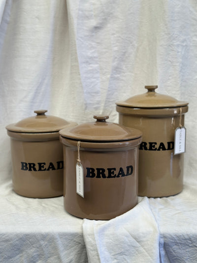 Vintage Ceramic Bread Crock L