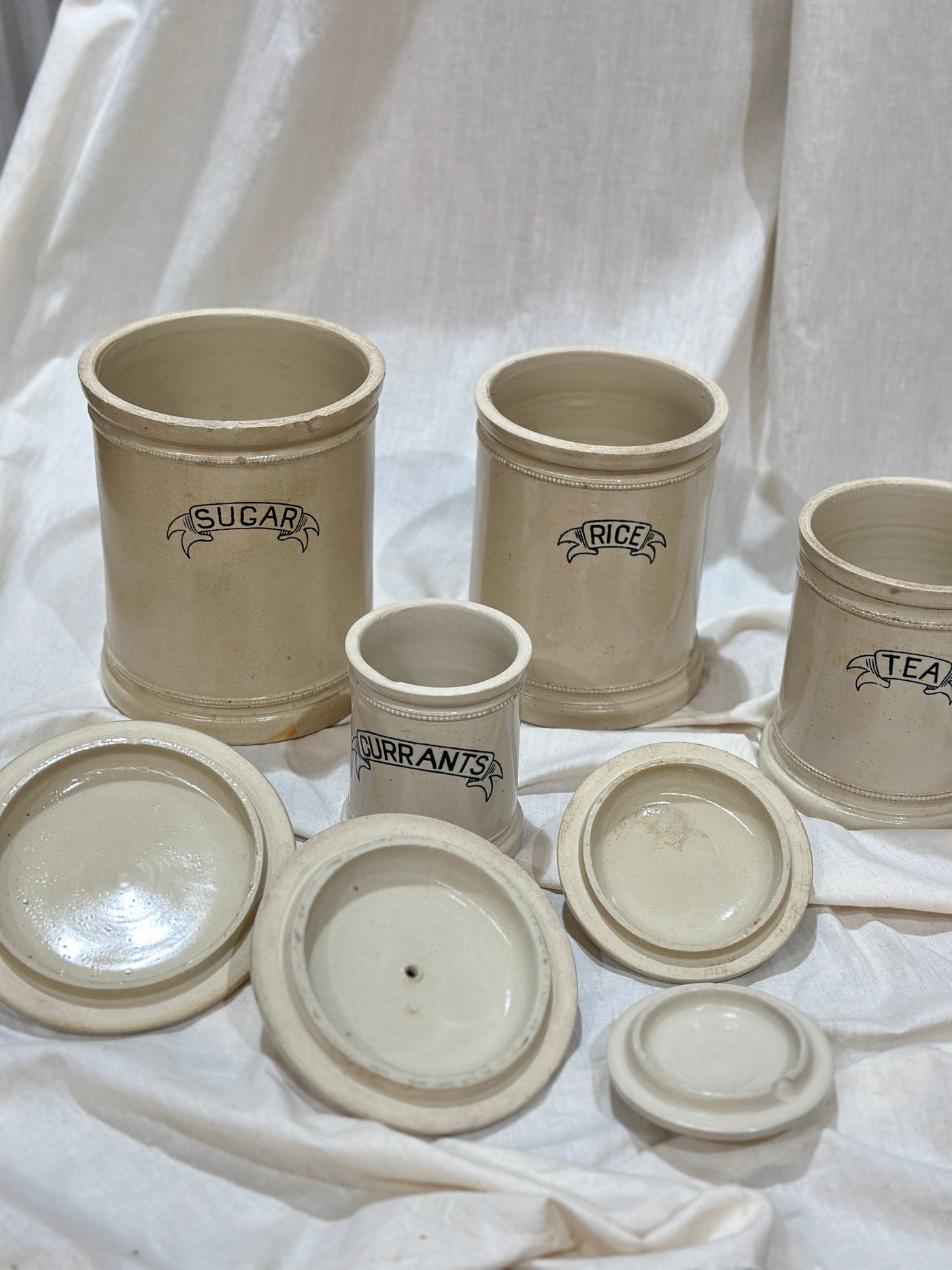 Antique Fowler Stoneware Set