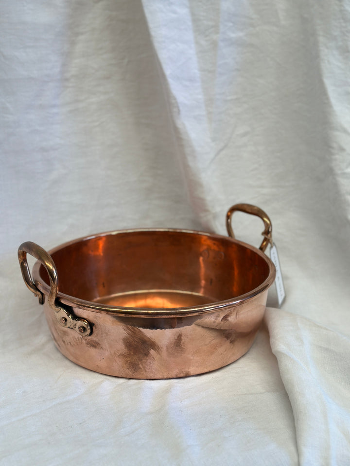 Antique French Copper Jam Pan (A)
