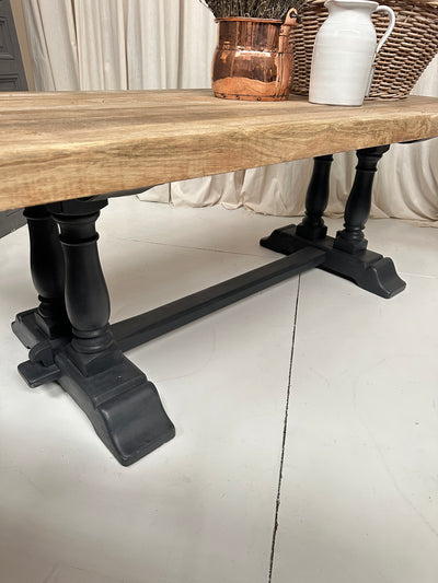 French Oak Pedestal Dining Table