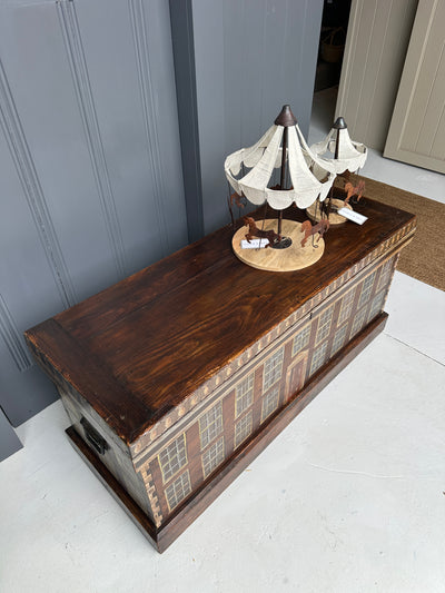 Handpainted Georgian Style Trunk