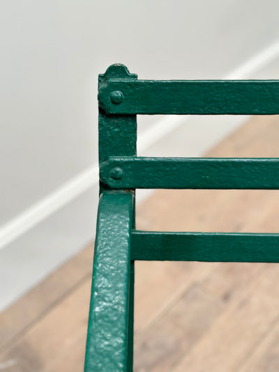 19th Century Iron Strapwork Bench