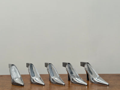 Vtg Cast Metal High Heels